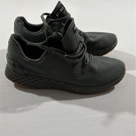 NoBull Mens Ripstop Runner Crossfit Shoes Gray Green Sneakers Gym Running 11.5 - Picture 2 of 10